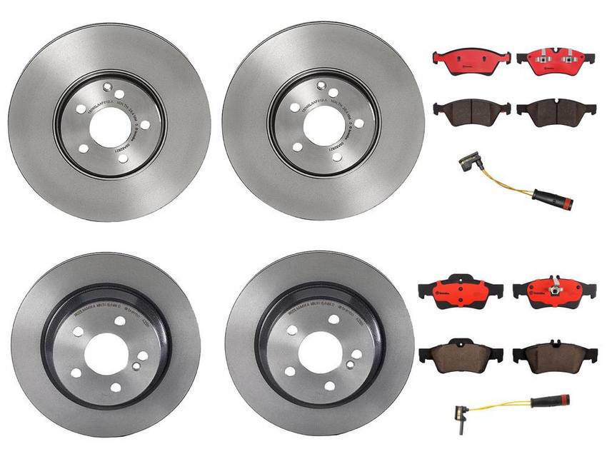 Brembo Brake Pads and Rotors Kit – Front and Rear (330mm/300mm) (Ceramic)