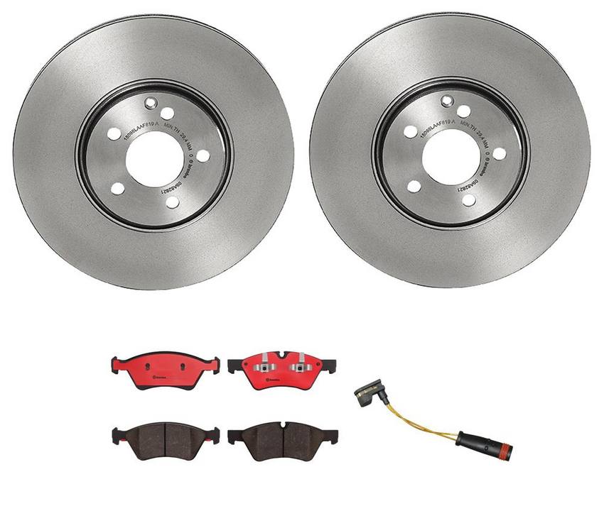 Mercedes Brakes Kit – Brembo Pads and Rotors Front (330mm) (Ceramic) 164420262064 – Brembo 2888975KIT