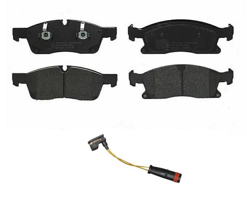 Mercedes Brakes Set Kit – Pads Front (Low-Met) (with Sensor) 1645401017 – Brembo 2905284KIT