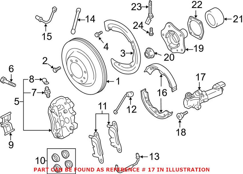 Porsche Parking Brake Actuator 298609403 – Genuine Porsche