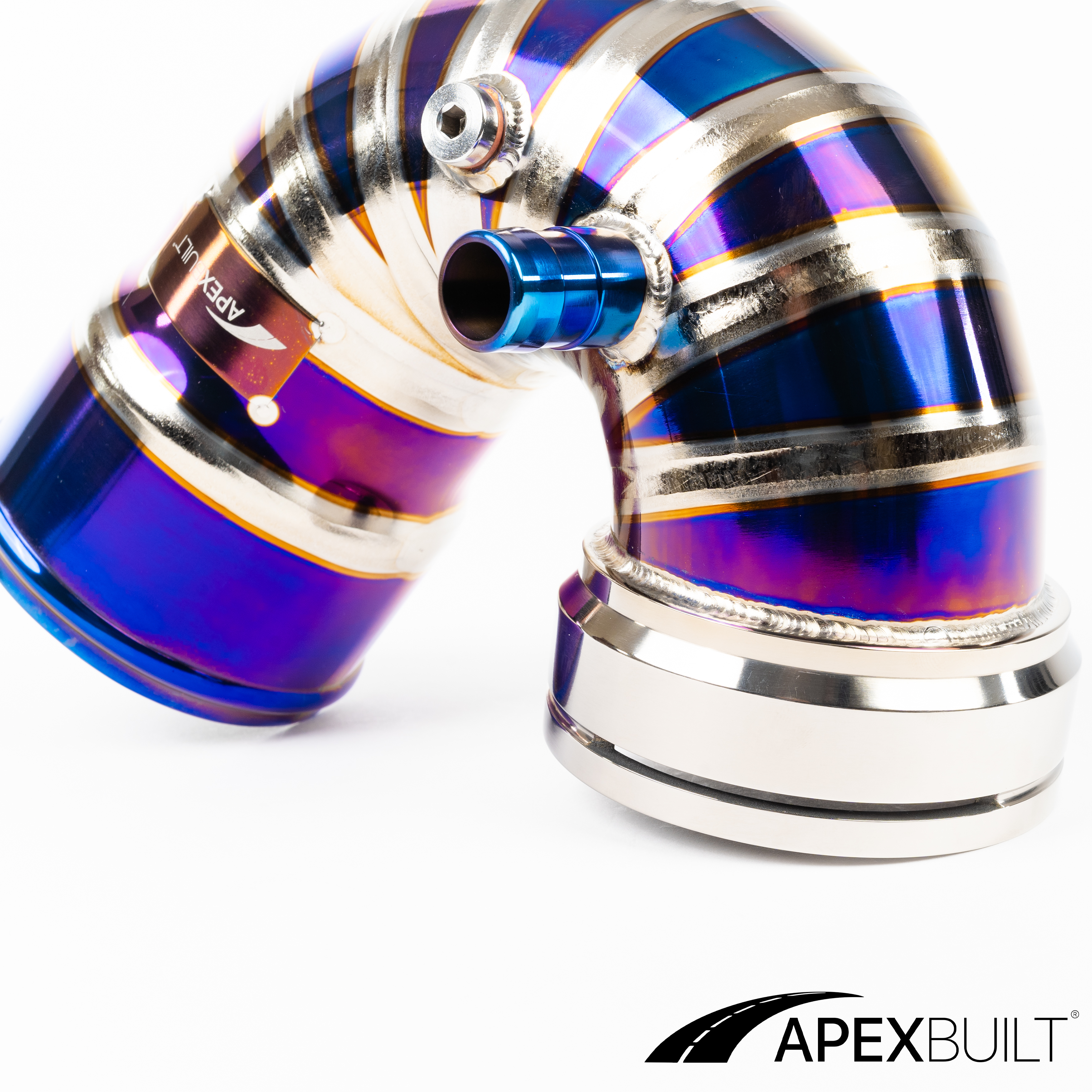 ApexBuilt® BMW F87 M2C, F80 M3, & F82/F83 M4 Titanium Charge Pipe Kit (S55, 2015-20)