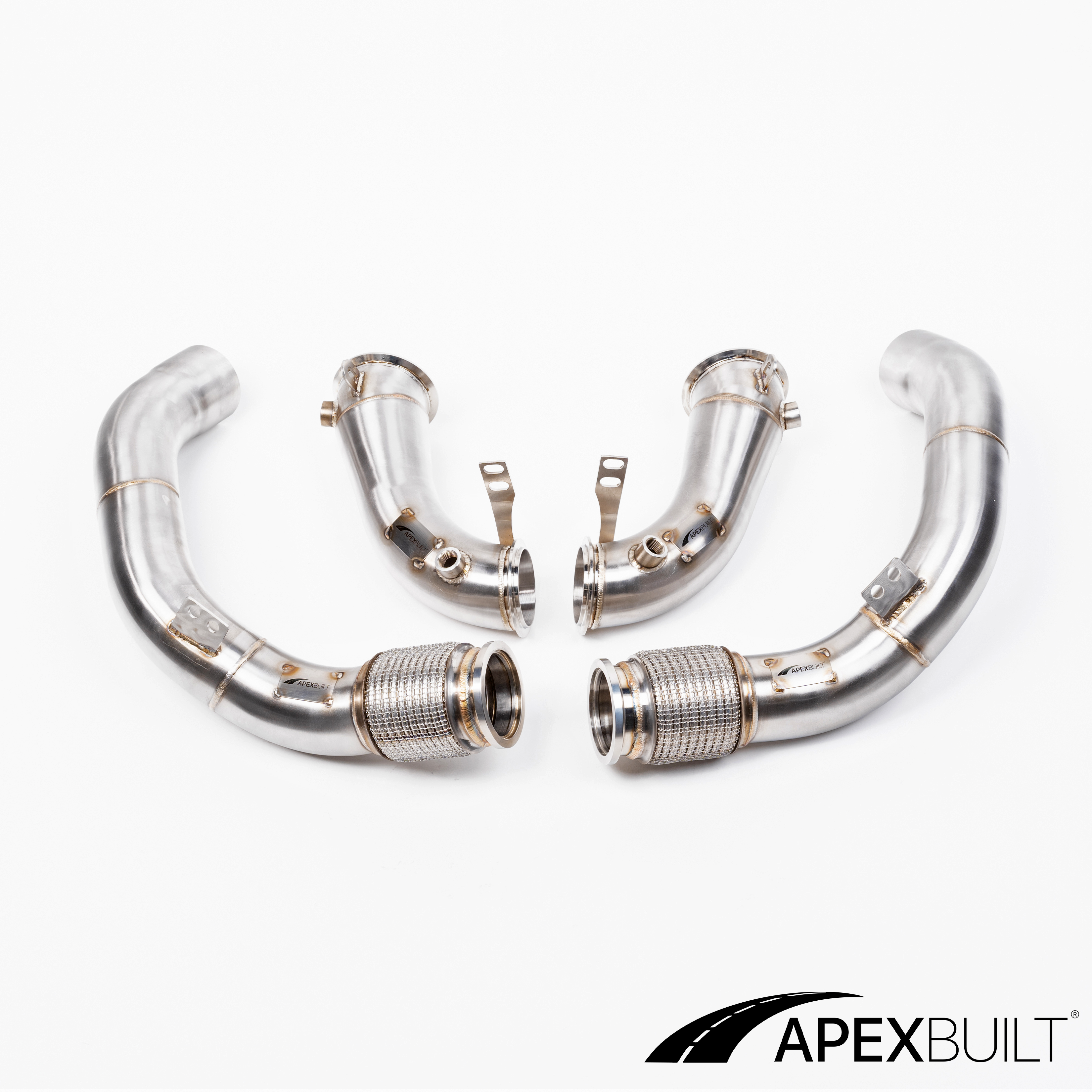 ApexBuilt® BMW F90 M5 & F92/F93 M8 Race Downpipes (S63R, 2018+)