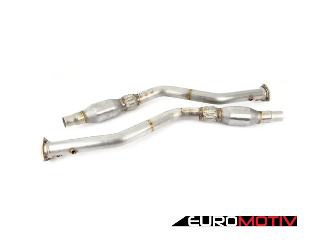 3.0L Stainless Steel Downpipes 2.5’ W/ High-Flow Cats