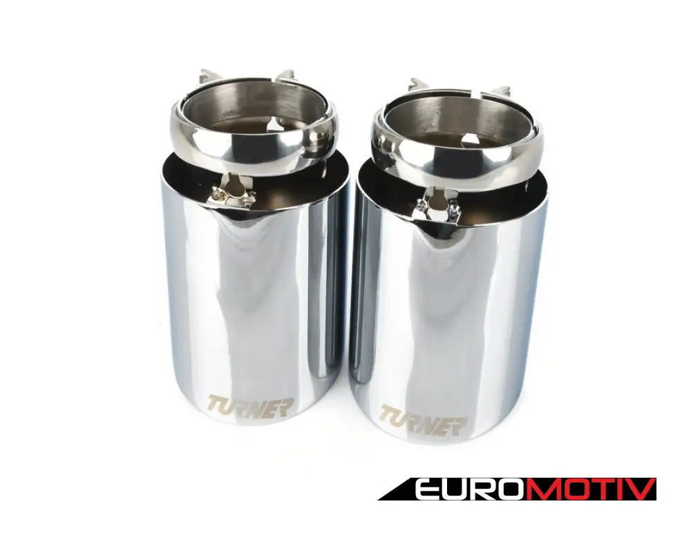 3.5’ Mirror Chrome Swivel Exhaust Tips - Set Of 2