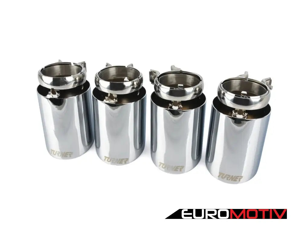 3.5’ Mirror Chrome Swivel Exhaust Tips - Set Of 4