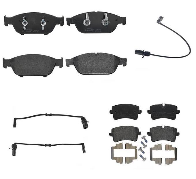 Audi Brembo Brake Kit – Pads Front and Rear (Low-Met) 4H0698451M – Brembo 3004114KIT