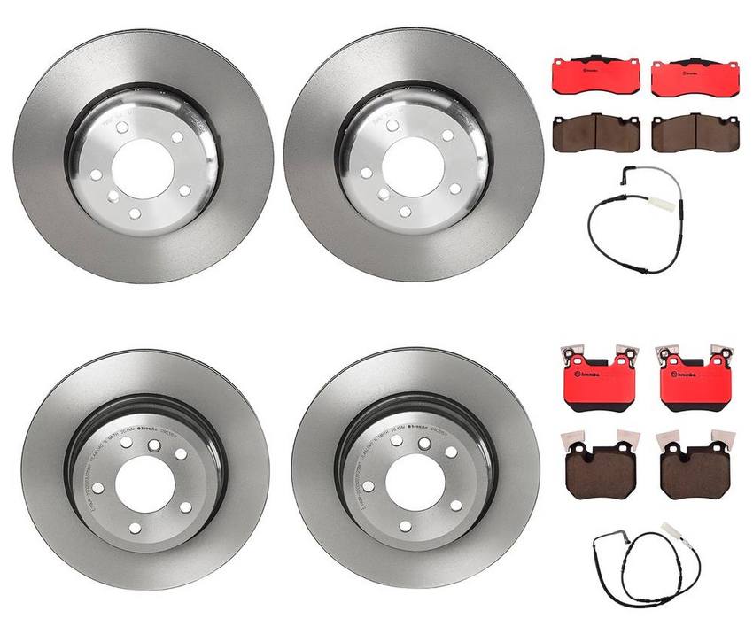 BMW Brembo Brake Kit – Pads &  Rotors Front and Rear (388mm/324mm) (Ceramic) 34356789445 – Brembo 3022566KIT