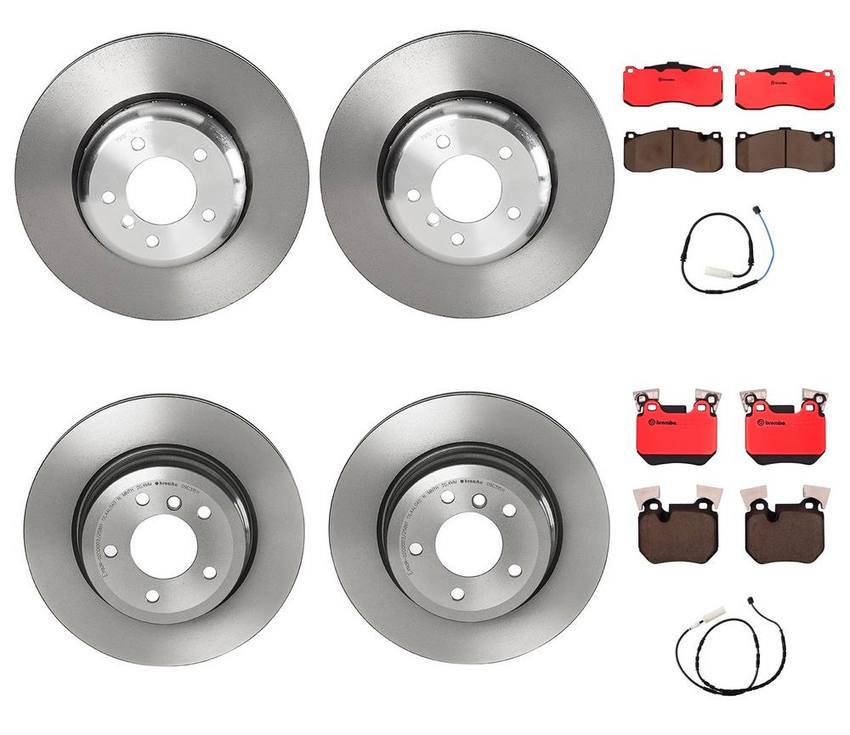 BMW Brembo Brake Kit – Pads &  Rotors Front and Rear (388mm/324mm) (Ceramic) 34356794285 – Brembo 3022573KIT