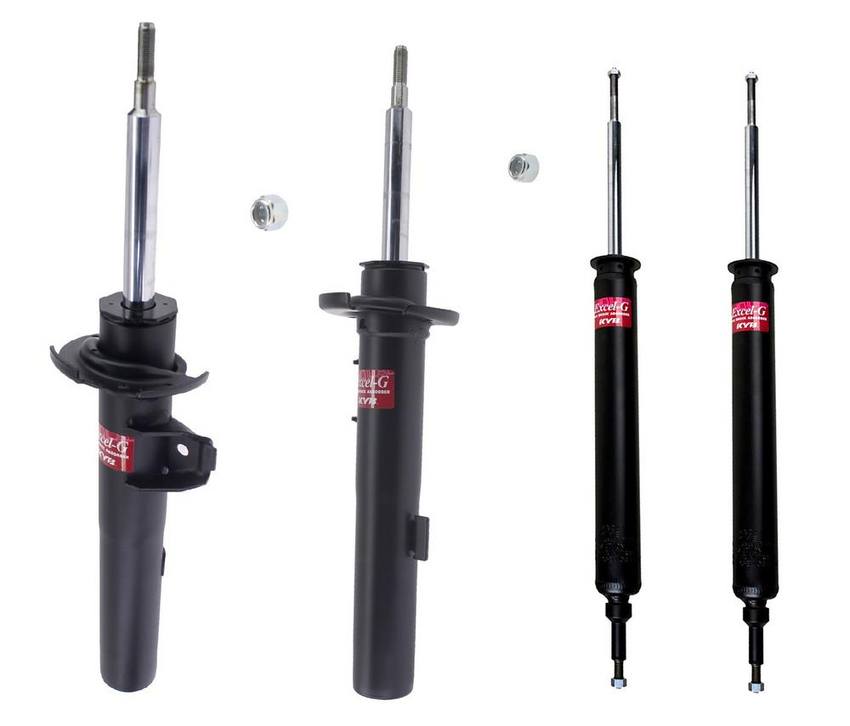 BMW Suspension Strut and Shock Absorber Assembly Kit – Front and Rear (Excel-G) 33526771729 – KYB 3023002KIT