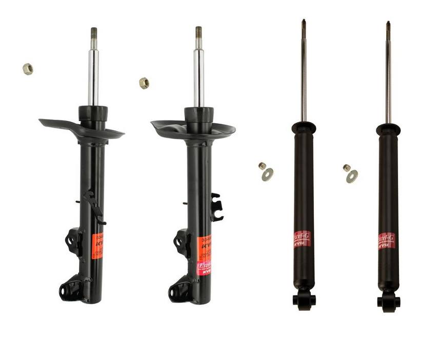 BMW Suspension Strut and Shock Absorber Assembly Kit – Front and Rear (Excel-G) – KYB 3023035KIT