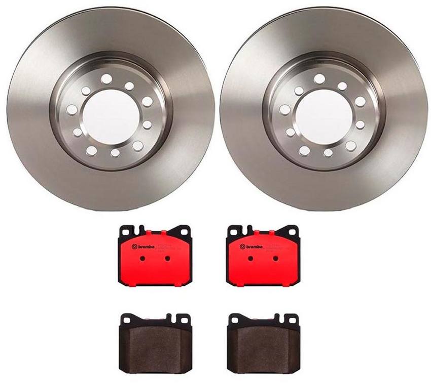 Mercedes Brakes Kit – Brembo Pads and Rotors Front (300mm) (Ceramic) 126421051264 – Brembo 3023867KIT