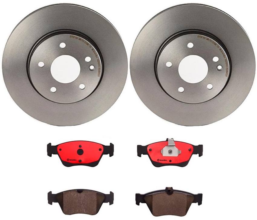 Brembo Brake Pads and Rotors Kit – Front (288mm) (Ceramic)