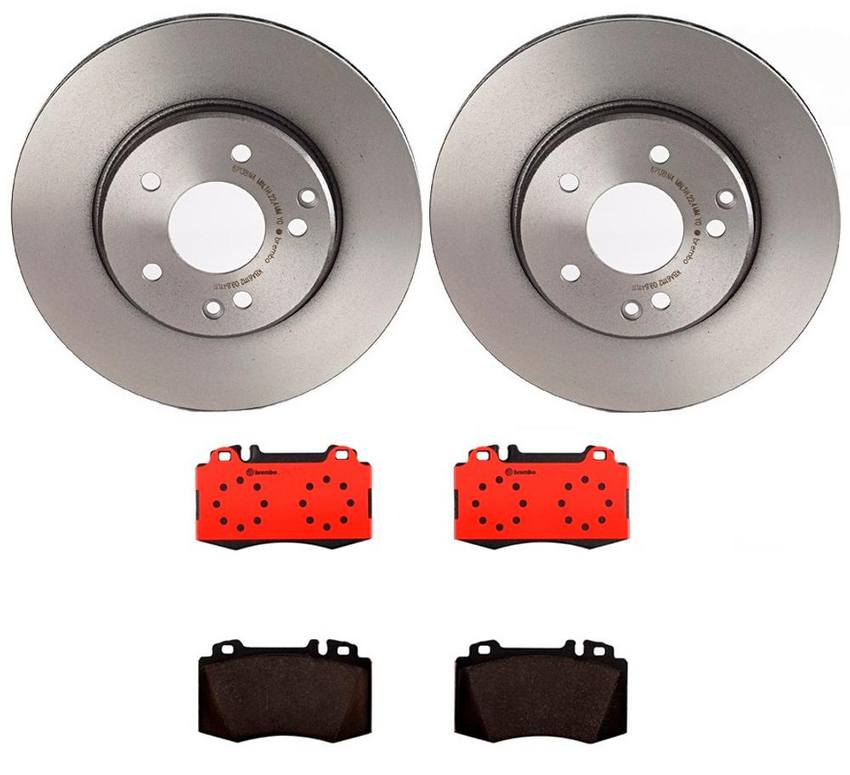 Brembo Brake Pads and Rotors Kit – Front (288mm) (Ceramic)