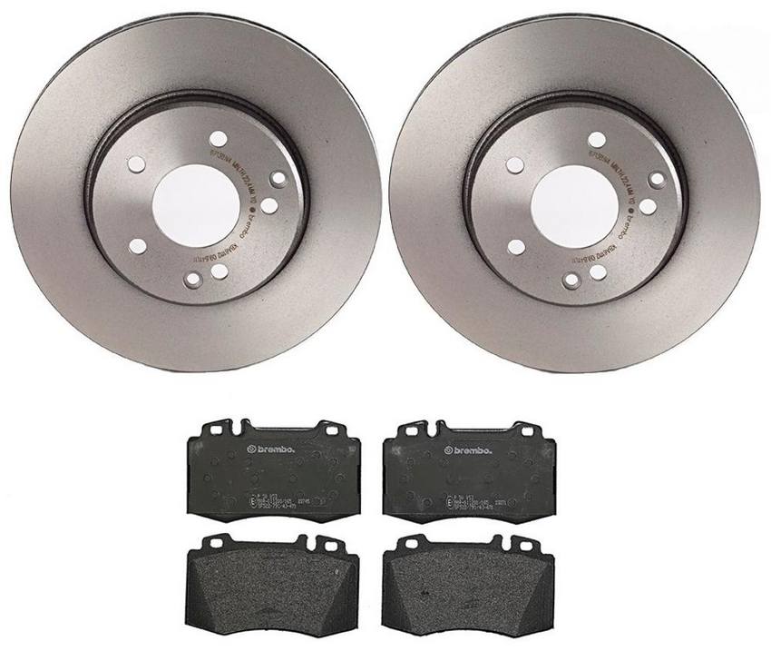 Mercedes Brakes Kit – Brembo Pads and Rotors Front (288mm) (Low-Met) 005420952041 – Brembo 3023997KIT