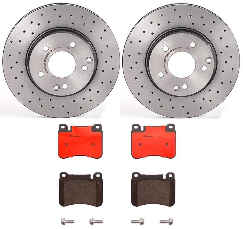 Brembo Brake Pads and Rotors Kit – Front (288mm) (Xtra) (Ceramic)