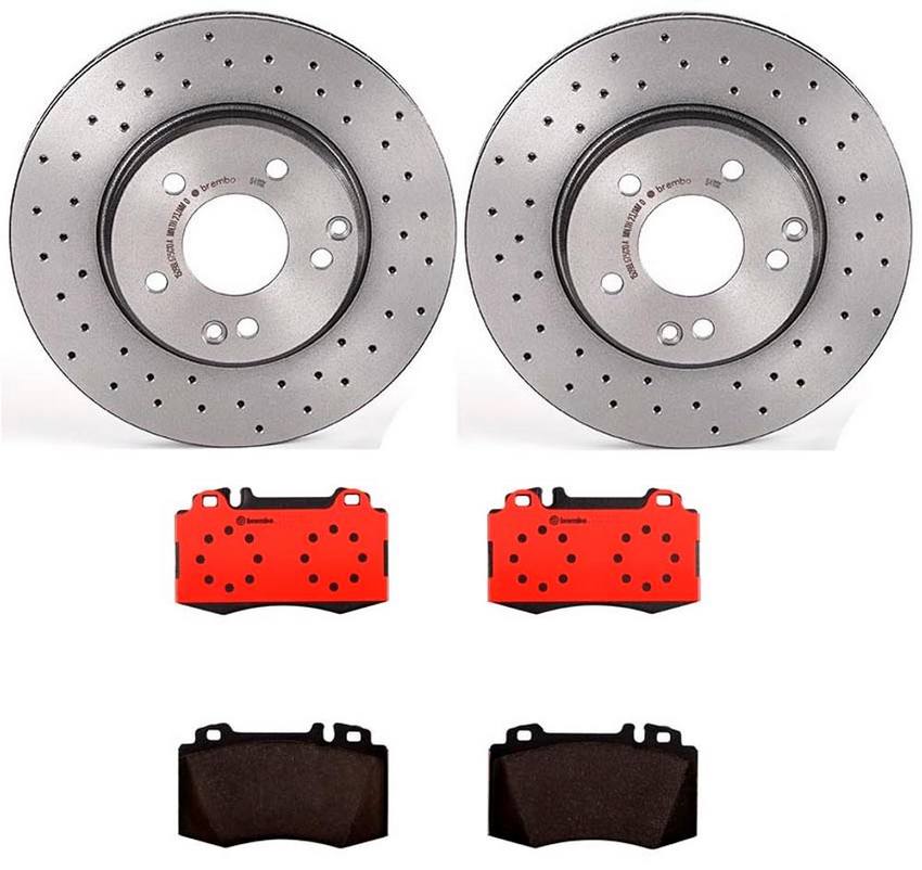 Brembo Brake Pads and Rotors Kit – Front (288mm) (Xtra) (Ceramic)