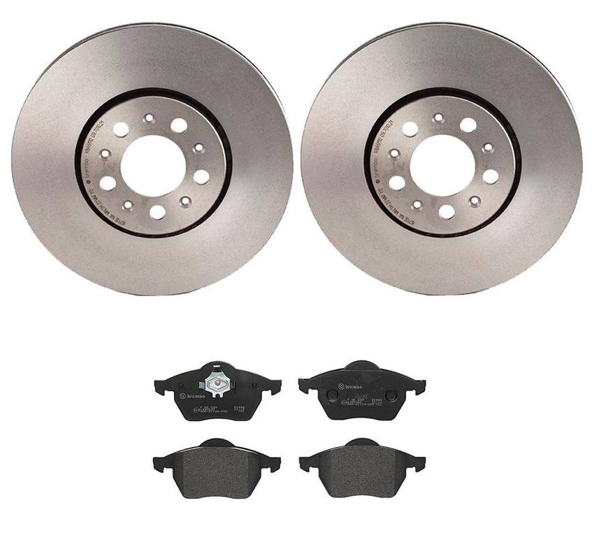 VW Brakes Kit – Brembo Pads and Rotors Front (288mm) (Low-Met) 6R0615301D – Brembo 3025584KIT