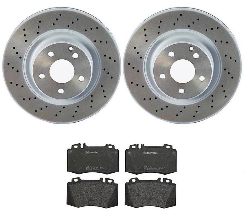 Mercedes Brakes Kit – Brembo Pads and Rotors Front (330mm) (Low-Met) 220421251264 – Brembo 3052278KIT