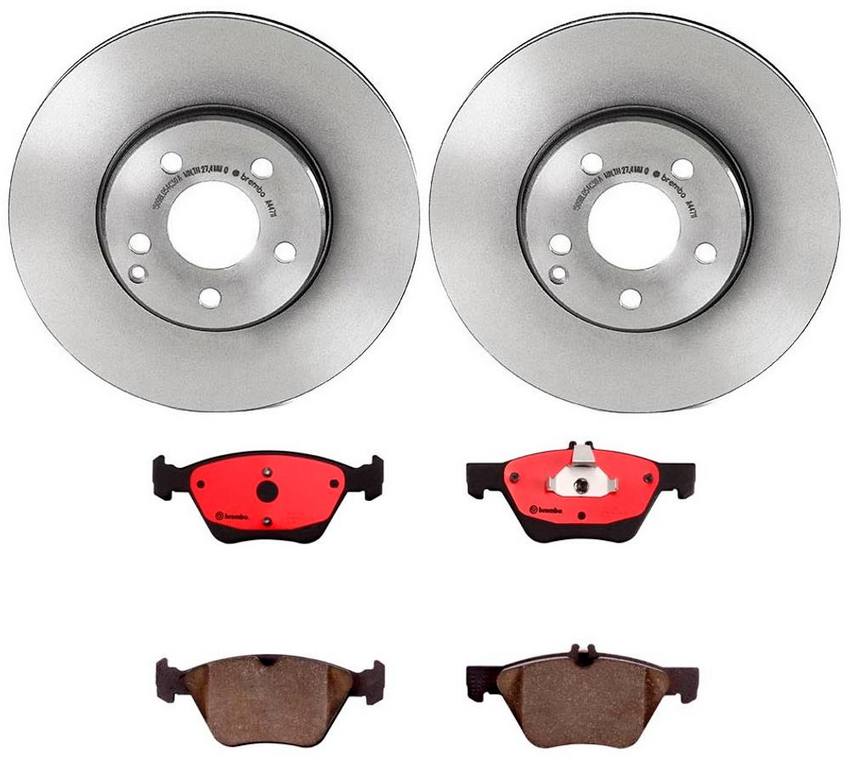 Mercedes Brakes Kit – Brembo Pads and Rotors Front (304mm) (Ceramic) 004420072041 – Brembo 3052300KIT