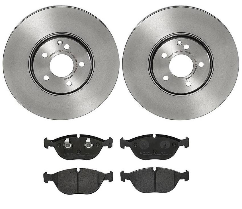 Mercedes Brakes Kit – Brembo Pads and Rotors Front (330mm) (Low-Met) 8N0698151D – Brembo 3052870KIT