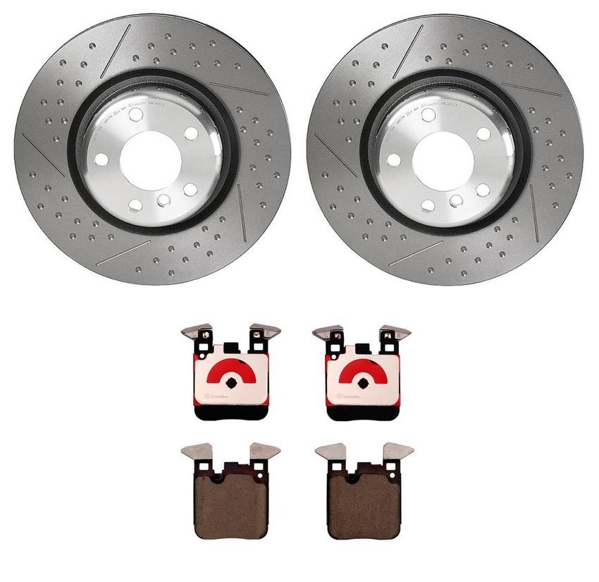 BMW Brembo Brake Kit – Pads and Rotors Front (345mm) (Ceramic) 34218099354 – Brembo 3053133KIT