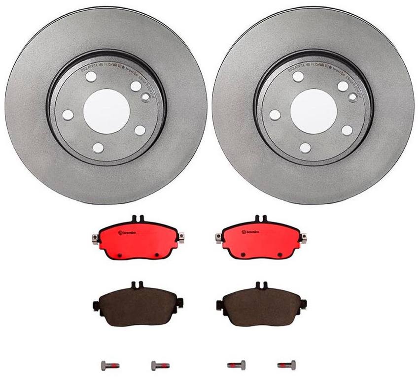 Mercedes Brakes Kit – Brembo Pads and Rotors Front (295mm) (Ceramic) 0084200320 – Brembo 3053519KIT