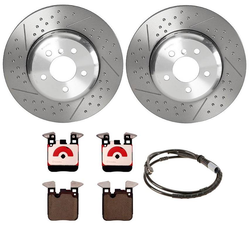 BMW Brembo Brake Kit – Pads and Rotors Rear (345mm) (Ceramic) 34218099354 – Brembo 3054241KIT