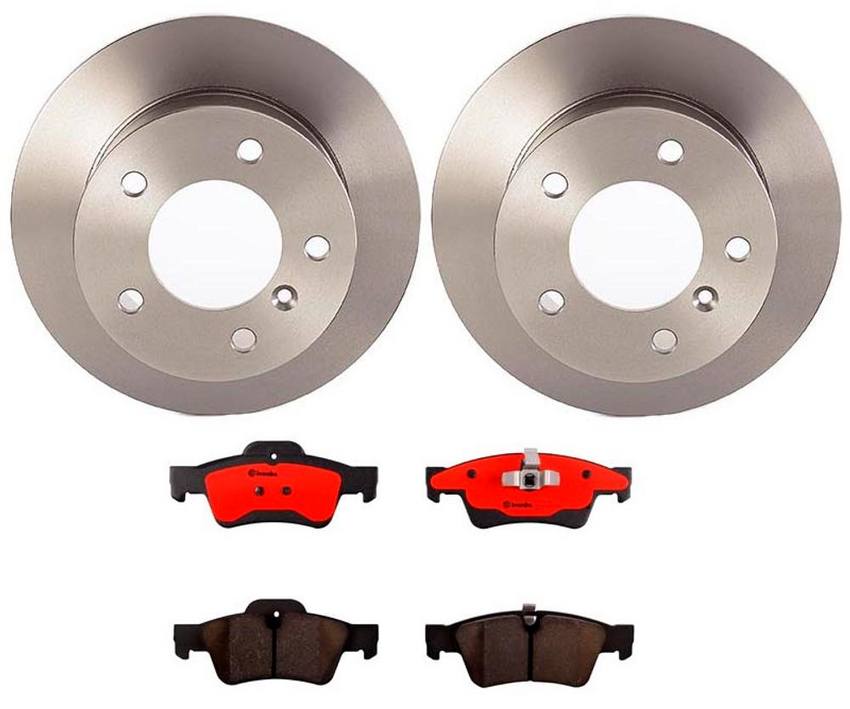 Brembo Brakes Kit – Pads and Rotors Rear (272mm) (Ceramic)