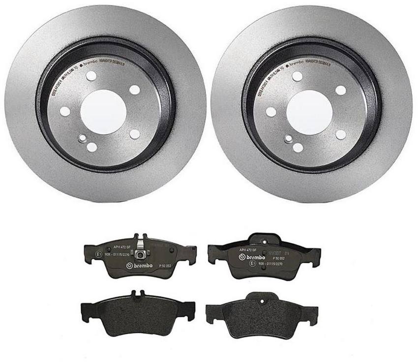 Brembo Brakes Kit – Pads and Rotors Rear (300mm) (Low-Met)