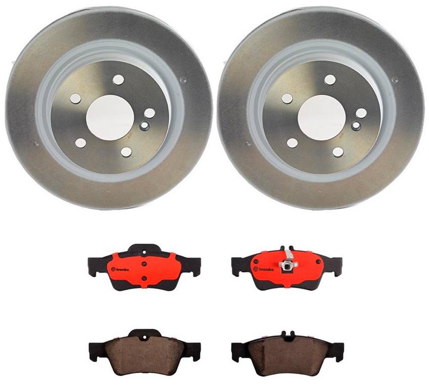 Mercedes Brembo Brakes Kit – Pads and Rotors Rear (300mm) (Ceramic) 006420012064 – Brembo 3056712KIT