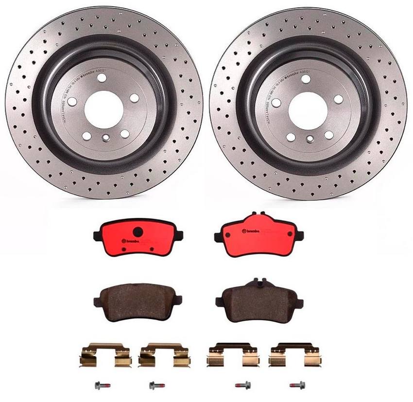 Brembo Brakes Kit – Pads and Rotors Rear (345mm) (Ceramic)