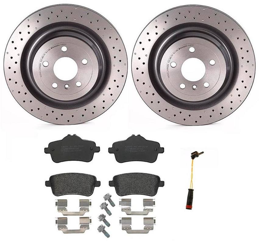 Brembo Brakes Kit – Pads and Rotors Rear (345mm) (Low-Met)