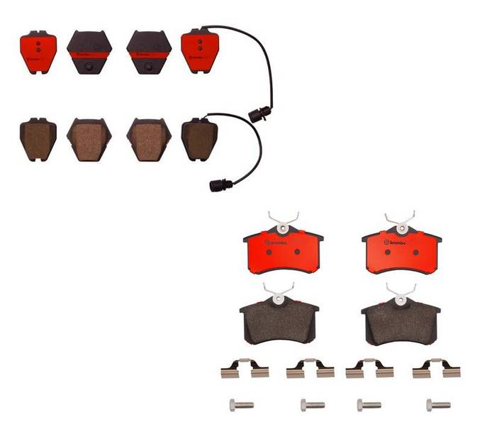 Audi Brembo Brake Kit – Pads Front and Rear (Ceramic) 4D0698151AC – Brembo 3057063KIT