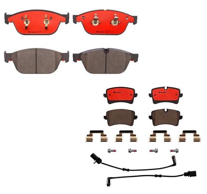 Audi Brembo Brake Kit – Pads Front and Rear (Ceramic) 8R0698151R – Brembo 3057600KIT