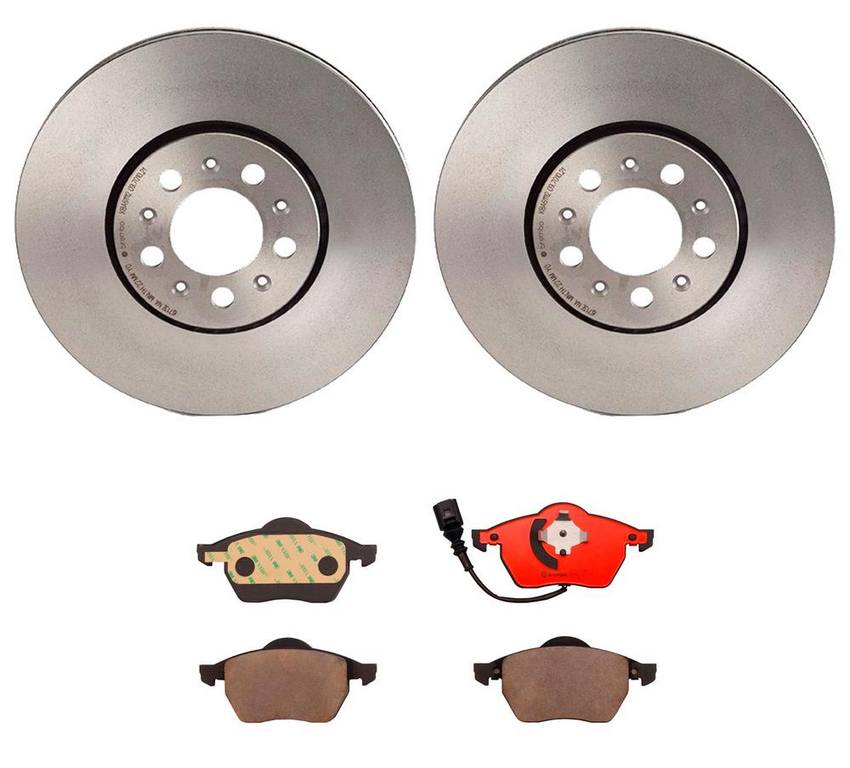 VW Brakes Kit – Brembo Pads and Rotors Front (288mm) (Ceramic) 6R0615301D – Brembo 3057723KIT