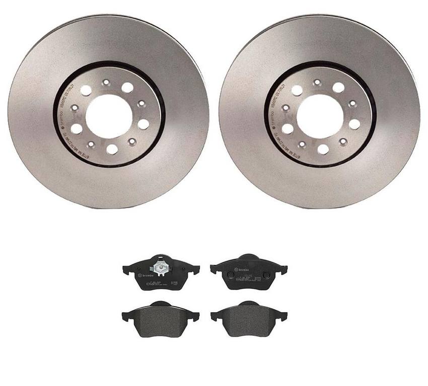 VW Brakes Kit – Brembo Pads and Rotors Front (288mm) (Low-Met) 6R0615301D – Brembo 3057735KIT