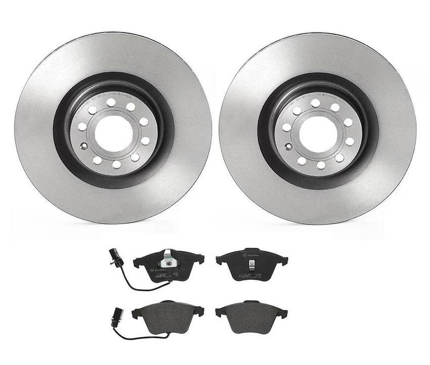 VW Brakes Kit – Brembo Pads and Rotors Front (345mm) (Low-Met) 8E0698151G – Brembo 3057983KIT