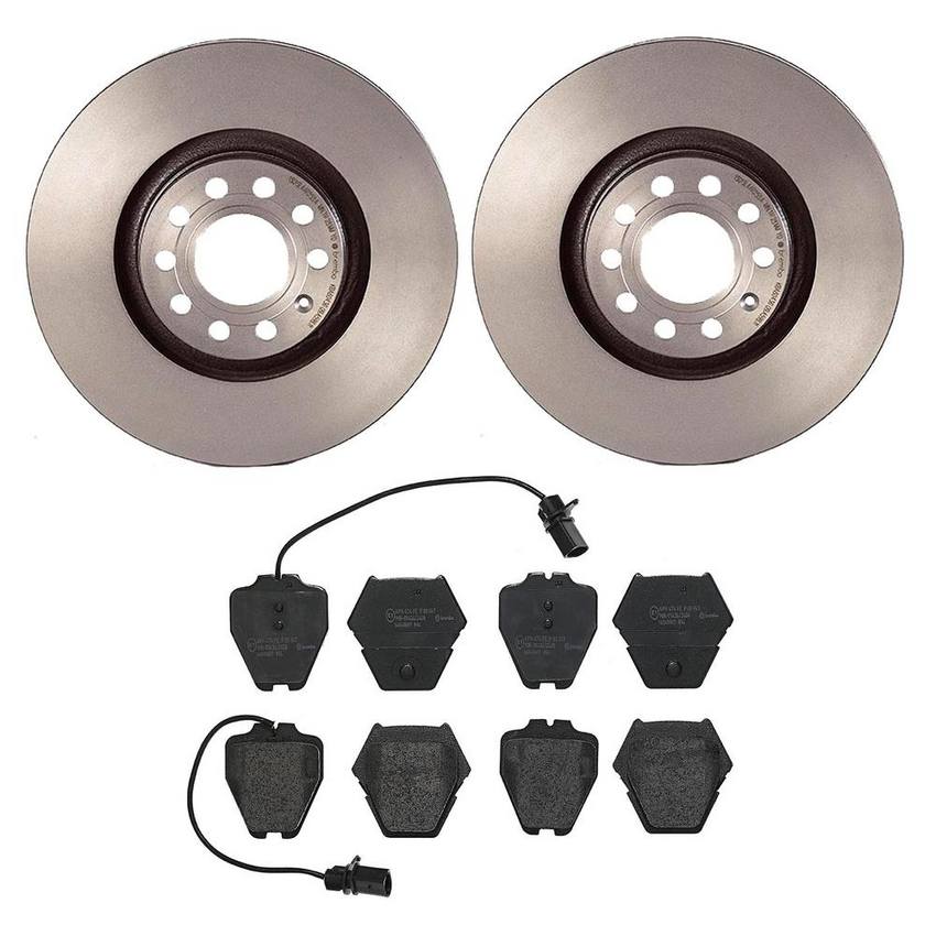 Audi Brake Kit – Pads and Rotors Front (320mm) (Low-Met) 8E0615301AD – Brembo 3058010KIT