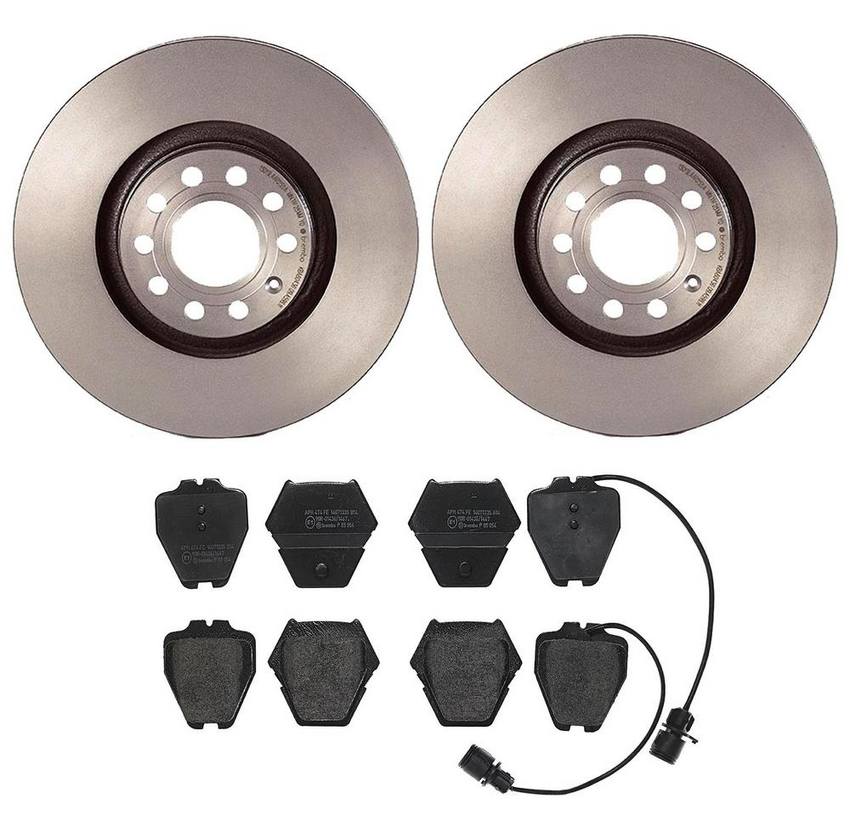 Audi Brake Kit – Pads and Rotors Front (320mm) (Low-Met) 8E0615301AD – Brembo 3058027KIT