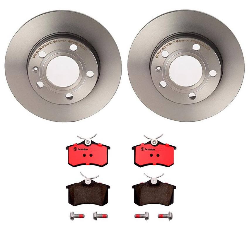 Audi Brembo Brake Kit – Pads and Rotors Rear (245mm) (Ceramic) 8E0698451L – Brembo 3058113KIT