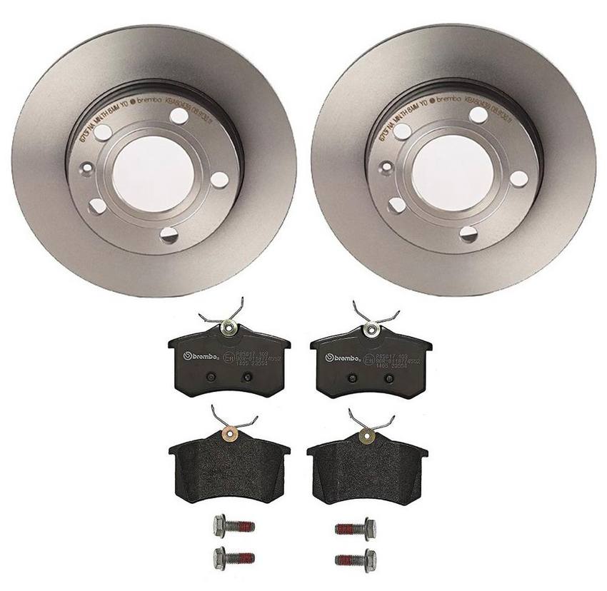 Audi Brembo Brake Kit – Pads and Rotors Rear (245mm) (Low-Met) 8E0698451L – Brembo 3058132KIT