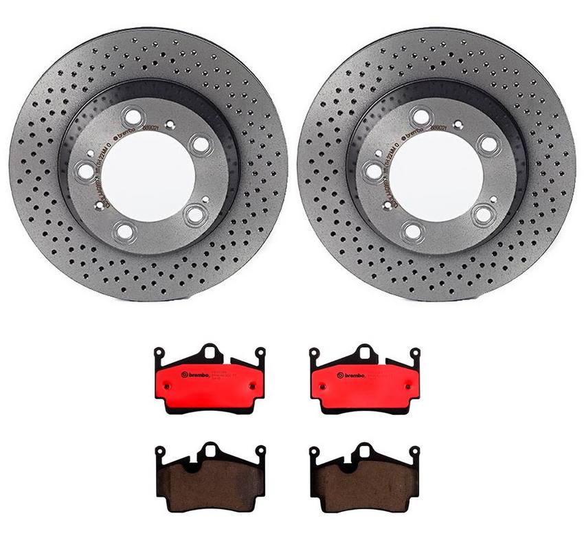 Brembo Brakes Kit – Pads and Rotors Rear (299mm) (Ceramic)