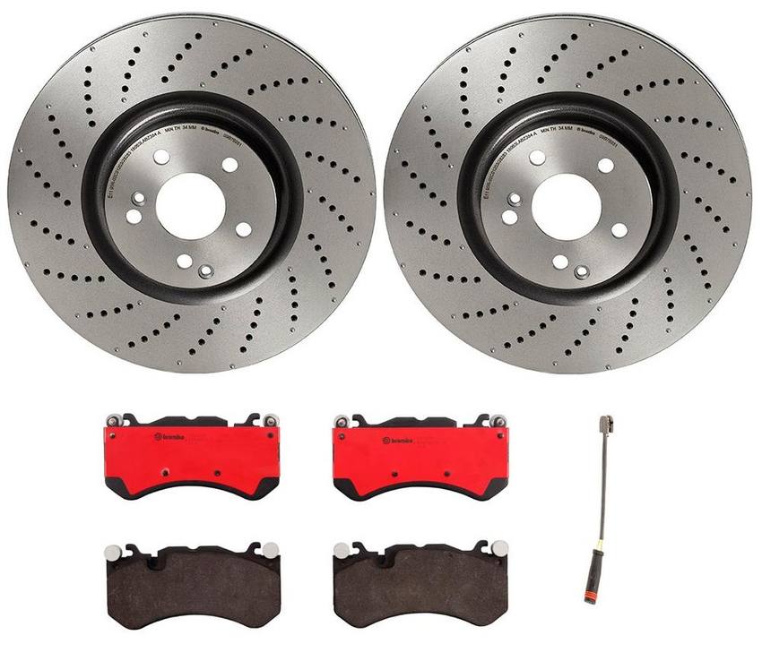 Brembo Brake Pads and Rotors Kit – Front (360mm) (Ceramic)