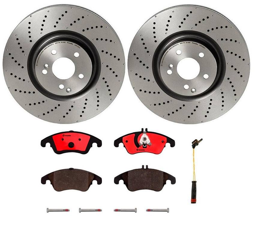 Brembo Brake Pads and Rotors Kit – Front (360mm) (Ceramic)