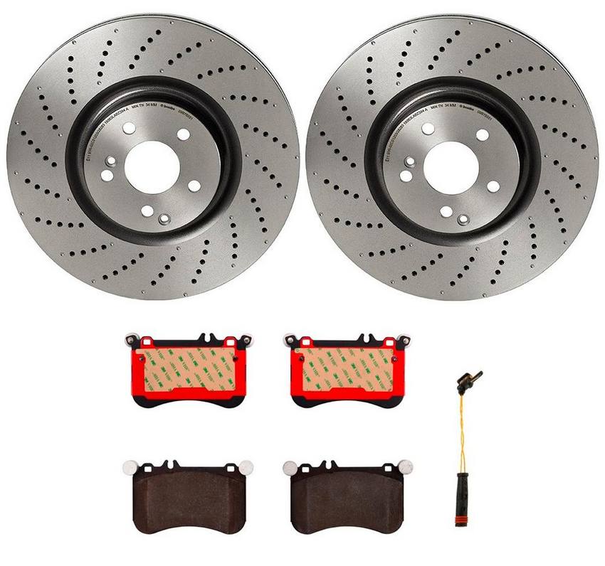 Brembo Brake Pads and Rotors Kit – Front (360mm) (Ceramic)