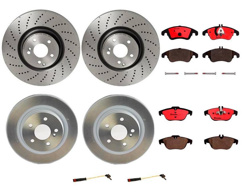 Brembo Brake Pads and Rotors Kit – Front and Rear (360mm/300mm) (Ceramic)