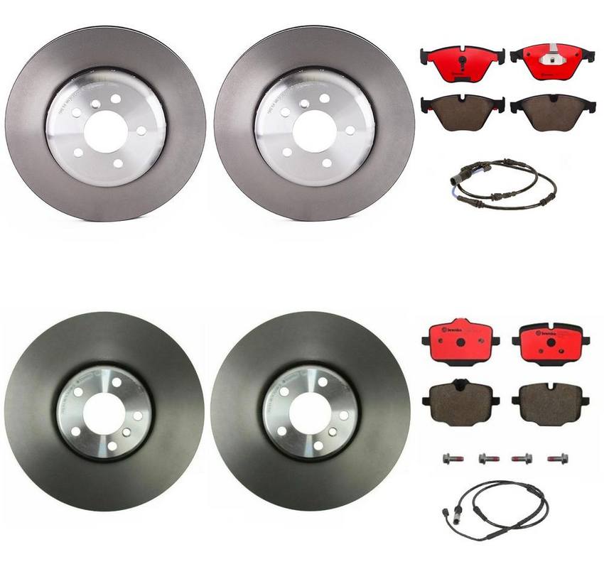 Brembo Brake Pads and Rotors Kit – Front and Rear (348mm/345mm) (Ceramic)