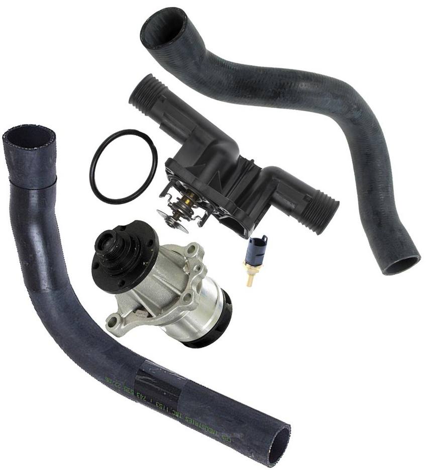 BMW Radiator Coolant Hose Kit 13621703993 – Euromotiv Kit 3084822KIT