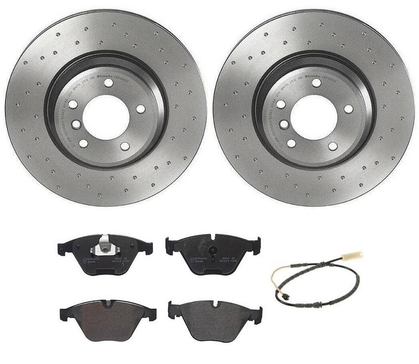 Brembo Brake Pads and Rotors Kit – Front (348mm) (Xtra) (Low-Met)