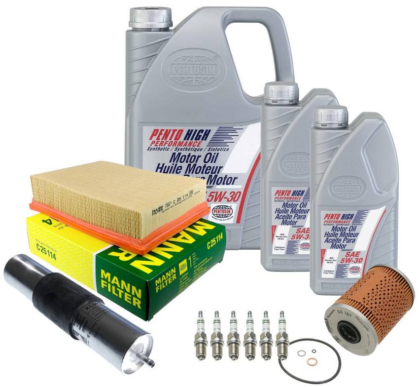 BMW Ignition Tune-Up Kit (5W-30) (7 Liter) (High Performance) 13721730449 – Euromotiv Kit 3084974KIT